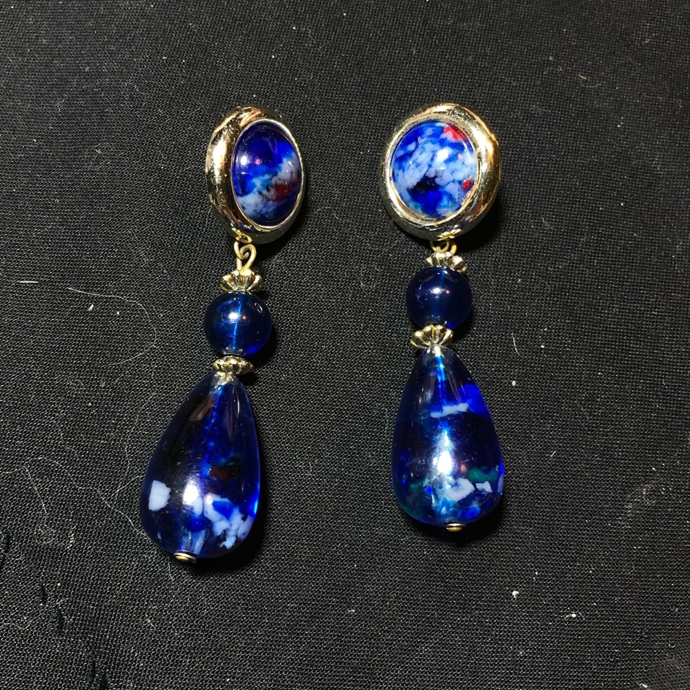 Blue earrings